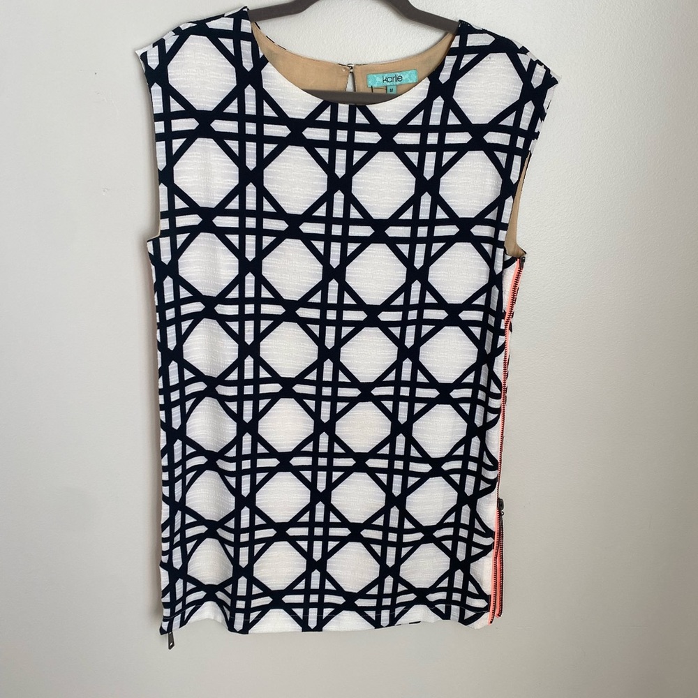 Karlie Black & White Dress